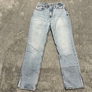 Abercrombie & Fitch Jeans Womens 26 /2 90s Straight High Rise Curve Love